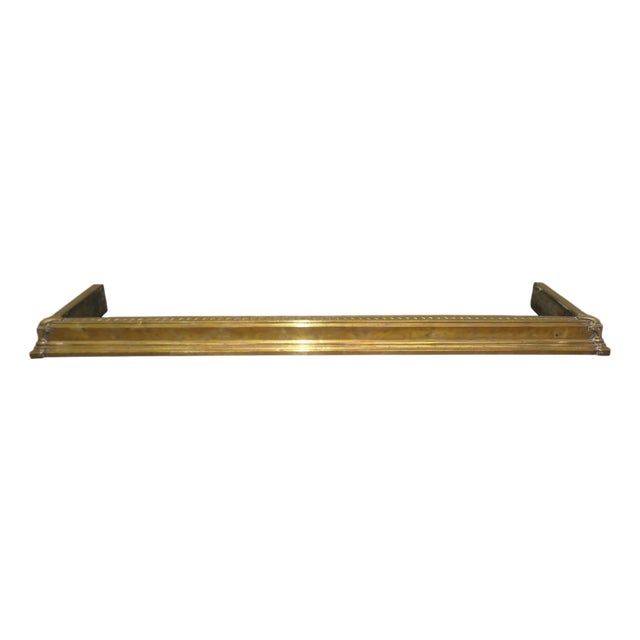 Antique Brass Fender, 1800s For Sale