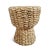 Beautiful hand braided and woven rattan cork shaped stool or side table. Iron frame underneath for sturdiness. Natural...
