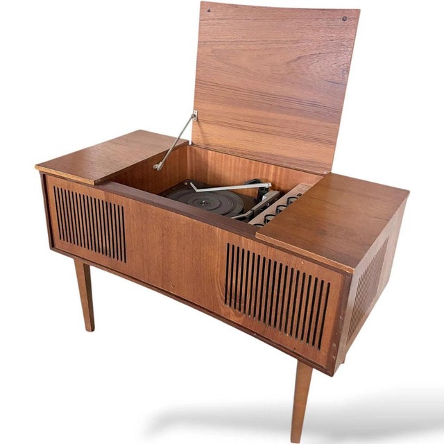 Brown Mid-Century Modern Radiogram Sideboard For Sale - Image 8 of 9