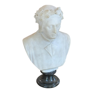 1950s Alabaster Bust of Dante