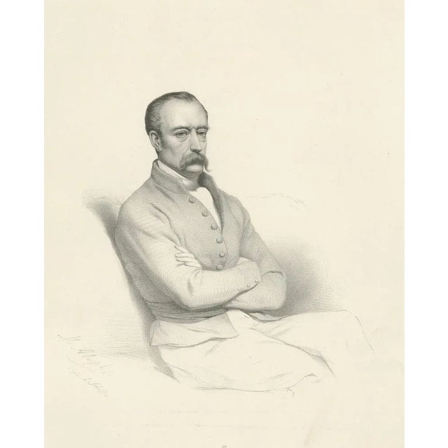 Le Gout-Gérard, Portrait of Horace Vernet, Lithograph, 1855 For Sale - Image 5 of 10
