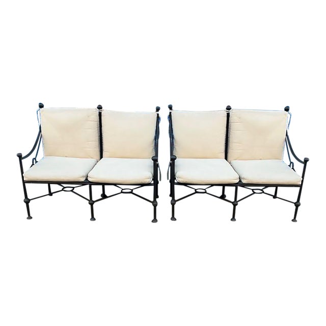 Kreiss Bermuda Patio Loveseats - Pair For Sale