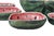 Contemporary Majolica Watermelon Bowls by Jan Pugh, Set of 5 For Sale - Image 3 of 10