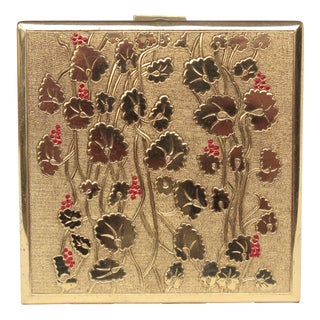 Art Deco Powder Compact in Tombac, 1930s For Sale