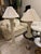 Vintage 1989 Dynasty Neoclassical Fluted Column Floor & Table Lamps – Set of 2 For Sale - Image 9 of 9