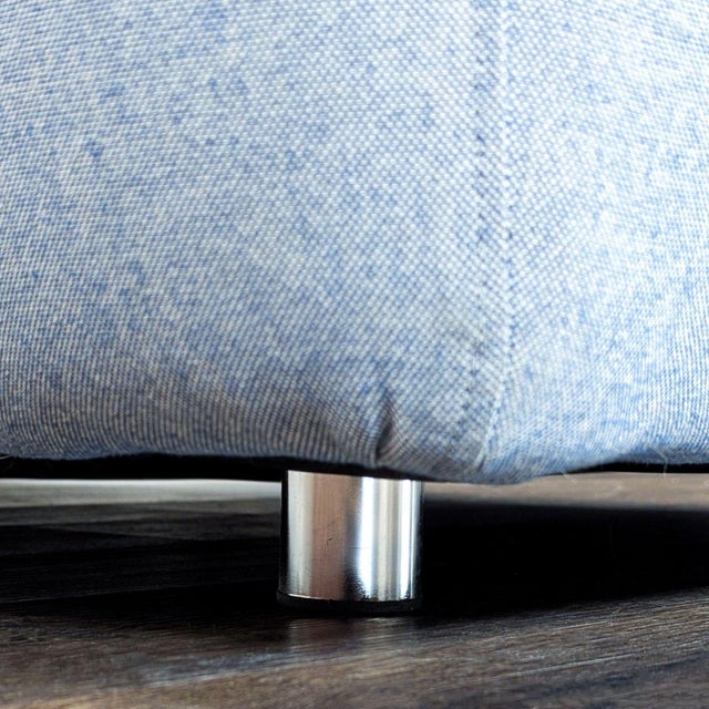 Four Hands Fenton 3-Seat Sofa in Light Blue Upholstery For Sale In San Francisco - Image 6 of 10