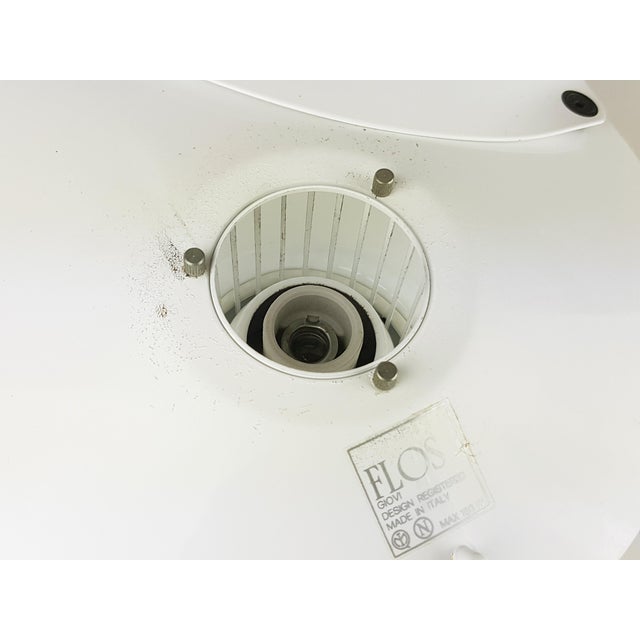 Metal Giovi Wall Lamps in White Metal and Rubber by Achille Castiglioni for Flos, 1976, Set of 2 For Sale - Image 7 of 14