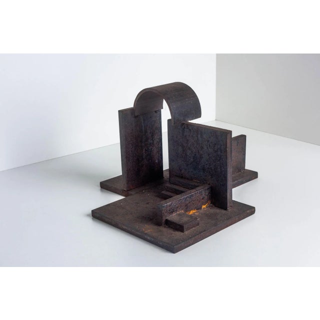 Metal Tony Rosenthal " Ingathering Maquette" Welded Steel Architectural Sculpture For Sale - Image 7 of 8