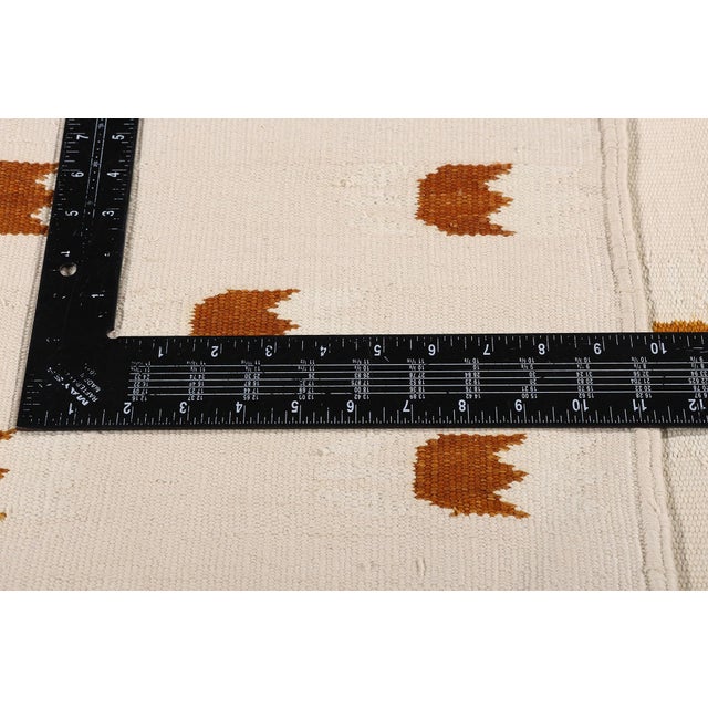 Textile Vintage Indian Dhurrie Rug, 05'08 X 08'11 For Sale - Image 7 of 10