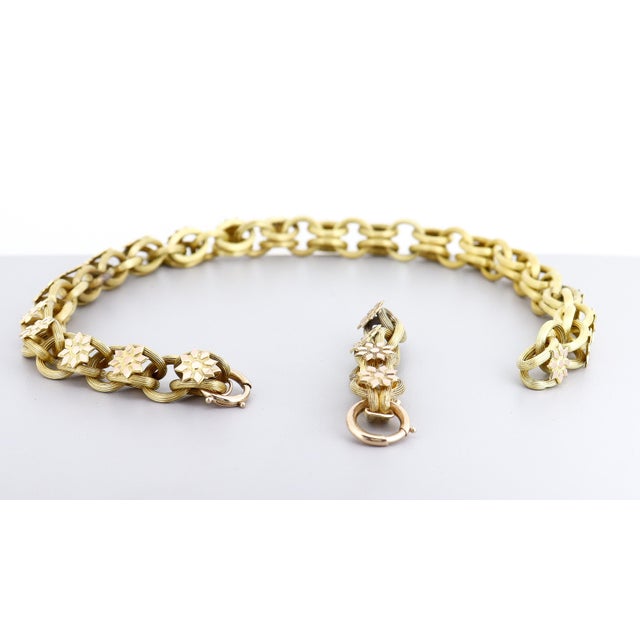 Antique Victorian Fancy 17" Belcher or Rolo Chain Link Necklace For Sale - Image 15 of 15