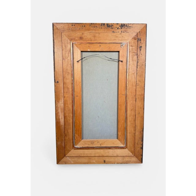 1960s Framed Andre Gisson Oil on Canvas Impressionist Painting Mother/Daughter 33” X 21” For Sale - Image 9 of 12