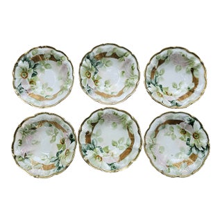 Antique Hand Painted Nippon Japan Porcelain Bowls For Sale