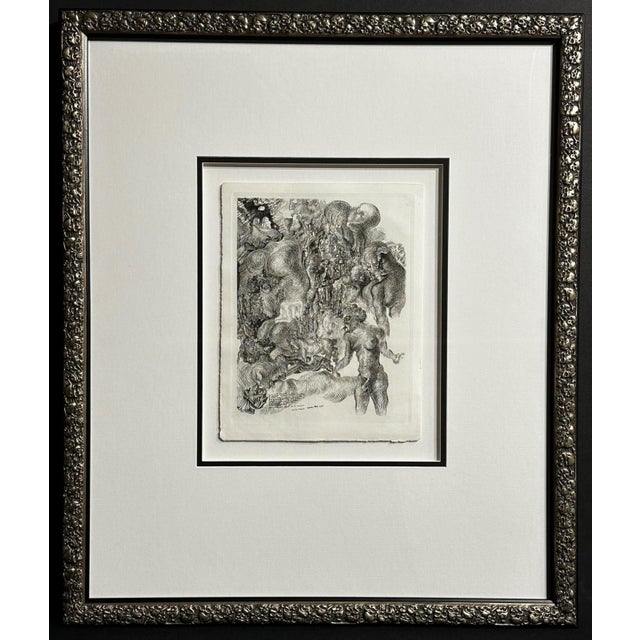 Dali La Femme Visible Etching Surreal Very Rare Art Year 1930 For Sale - Image 4 of 5