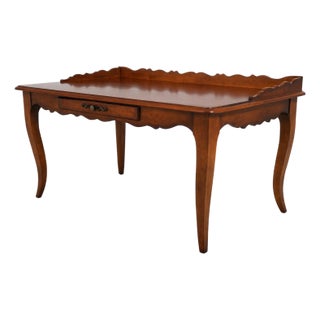 Century Country French Writing Desk W. Drawer For Sale
