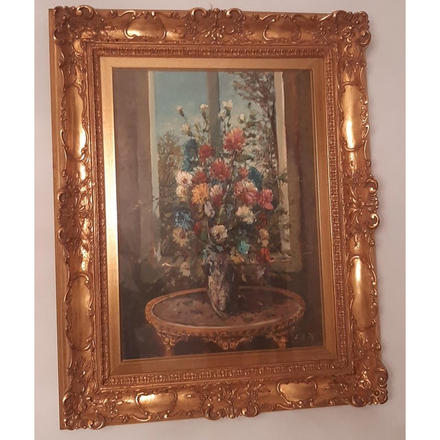 P. V. Lietti, Flowers, 1973, Oil on Canvas, Framed For Sale - Image 4 of 18