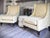 Custom Pair Pearson Wingback Jacquard Leaf Vine Transitional Chairs For Sale - Image 15 of 15