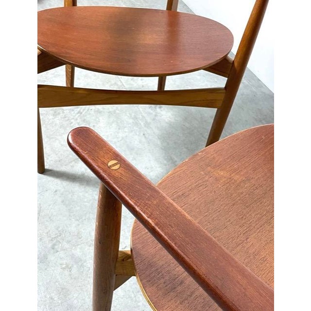Wood Rare Pair of Arne Hovmand-Olsen Armchairs Circa 1950s For Sale - Image 7 of 8