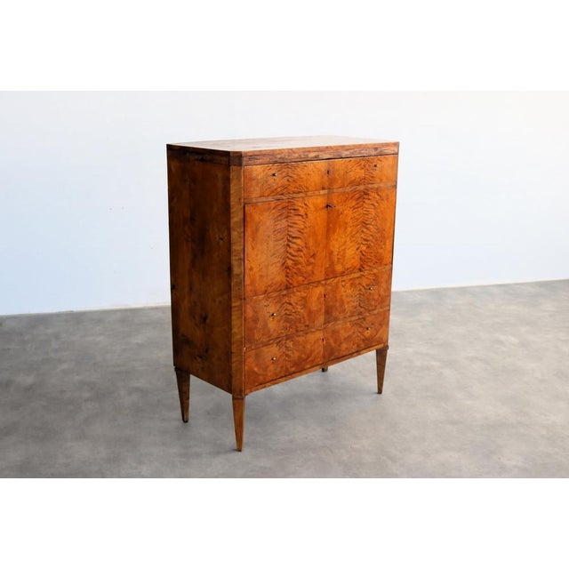 Mid-Century Modern Vintage Wooden Secretary, 1920s For Sale - Image 3 of 15
