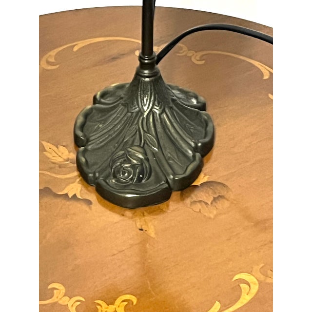 Brass & Pate de Verre Table Lamp, France, 1990s For Sale - Image 6 of 9