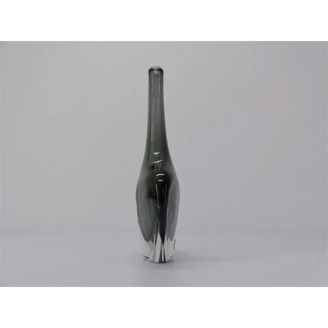 Sommerso Vase Nils Landberg for Orrefors, 1950s For Sale - Image 3 of 10