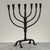 Mid-Century French Brutalist Hand-Forged Iron Seven-Light Candelabrum For Sale - Image 10 of 18