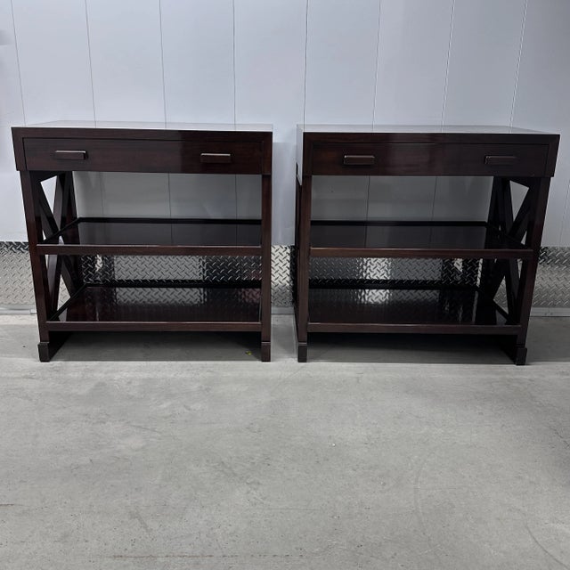 Pair of C. Mariani Side Console Tables For Sale In Washington DC - Image 6 of 11