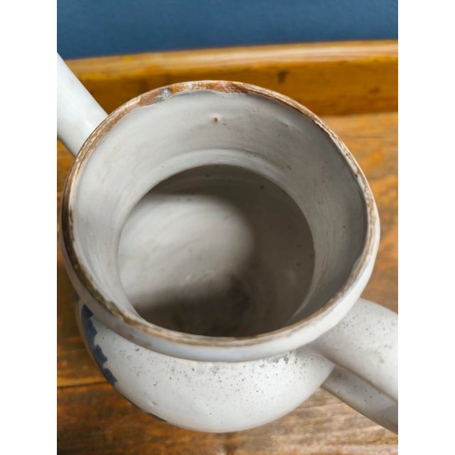 Early 19th Century Ceramic Pharmacy Storage Container with Beaked Spout For Sale - Image 5 of 18