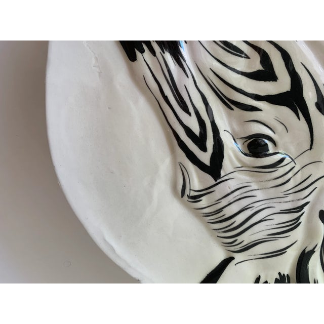 Vintage Zebra Plates for Bonwit Teller - Set of 6 For Sale In Miami - Image 6 of 11