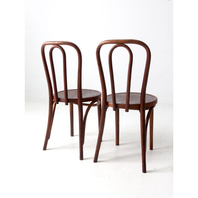 Wood Vintage Bentwood Chairs Pair by Great Northern Chair Company For Sale - Image 7 of 12