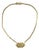 Vintage Givenchy Modernist Gold-Tone Snake Chain Choker Necklace With Double-G Clasp For Sale