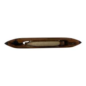 Antique Draper Mills Wooden Shuttle and Thread Spindle