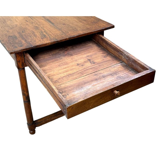 French Provincial Fruitwood Farmhouse Table, 1850 For Sale - Image 10 of 13