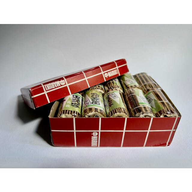 Maruki Box of 20 Bundled Kuromoji Wood Serving Sticks For Sale - Image 17 of 17