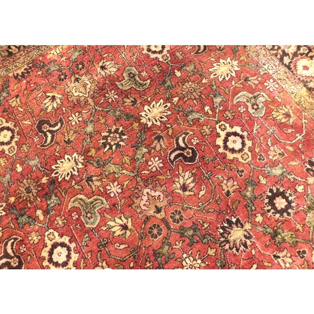 1950s Hand-Knotted Antique Persian Rug. For Sale - Image 5 of 18