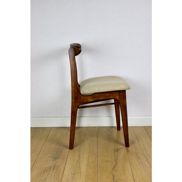 Vintage Beige Boucle Chairs from Rajmund Hałas, 1970s, Set of 3 For Sale - Image 14 of 18