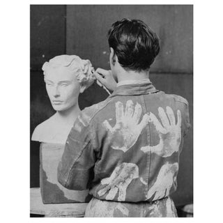 'Sculptor at Work' Unframed Archival Pigment Print For Sale