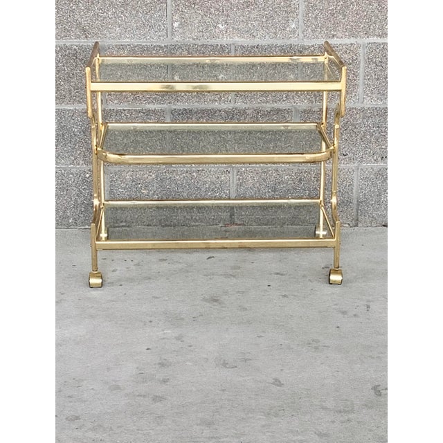 Mid-Century Modern Mid 20th Century Vintage Milo Baughman Style Bar Cart For Sale - Image 3 of 12