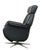 Danish Modern Leather Swivel Lounge Chair Recliner For Sale - Image 9 of 13