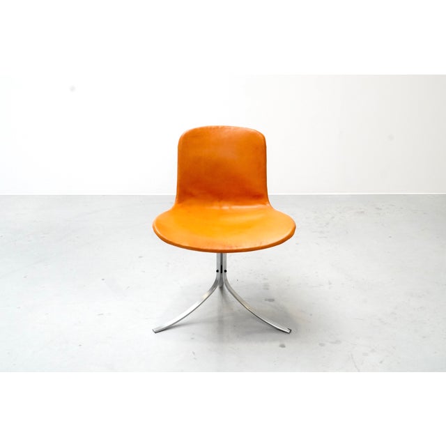 A rare original pk9 'tulip' dining chair, designed by poul kjaerholm and produced by e. Kold christensen in the early...