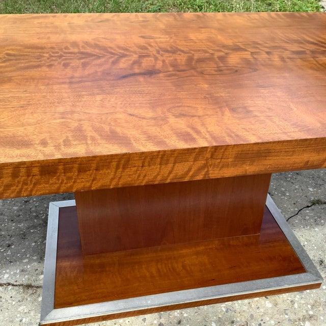 Milo Baughman 1960s MCM Founders Milo Baughman Solid Walnut Dining Table With 2 Leaves For Sale - Image 4 of 10