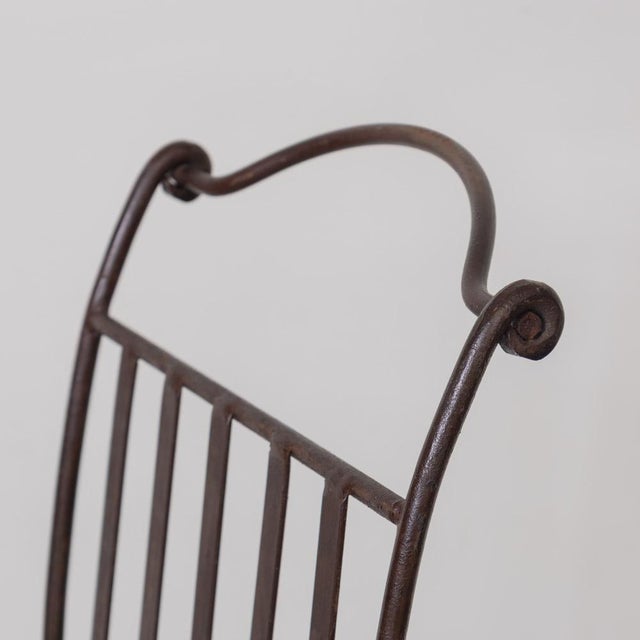 1940s French Iron Dining Chairs, Set of 4 For Sale - Image 10 of 16
