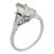 Vintage Gia 1.05 Carat Marquise Cut Diamond 14k White Gold Engagement Ring, Size 4.5 For Sale