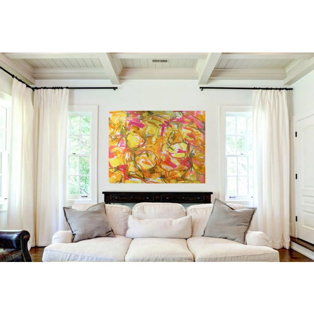 "Limelight" by Trixie Pitts Large Abstract Expressionist Oil Painting For Sale - Image 12 of 12