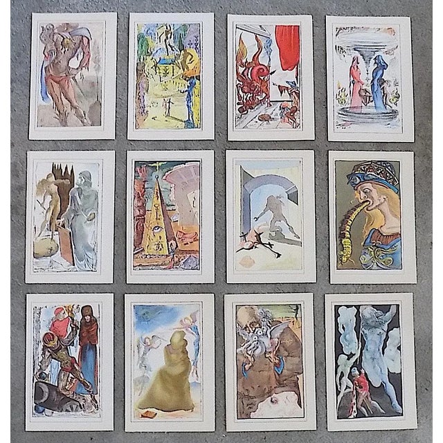 Red Authentic Vintage Mid 20th Century Salvador Dali Surrealist Lithographs - Set of 12 For Sale - Image 8 of 8