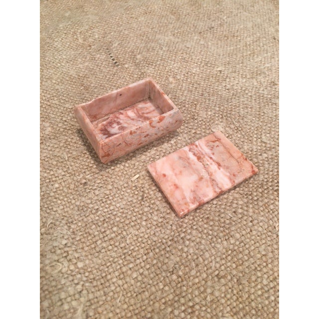 Mini Pink Marble Lidded Box