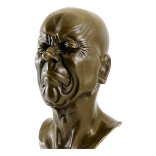 After Franz Xaver Messerschmidt, Bust, Bronze For Sale