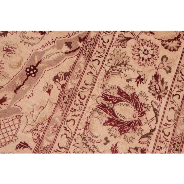 1990s Shabby Chic 1990's Pak-Persian Beige/Brown Wool Rug - 8'3'' X 10'3'' For Sale - Image 5 of 9