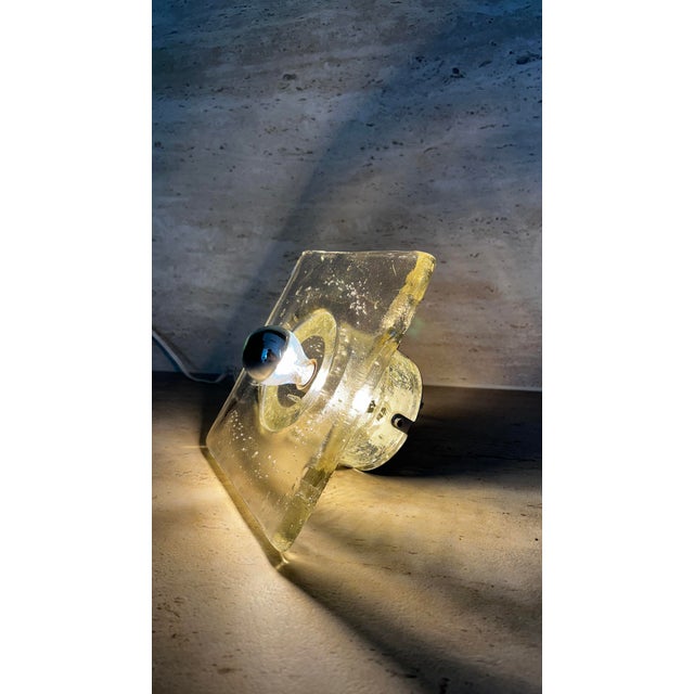Glass Vintage Wall Light by Albano Poli for Poliarte, Italy, 1970 For Sale - Image 7 of 10