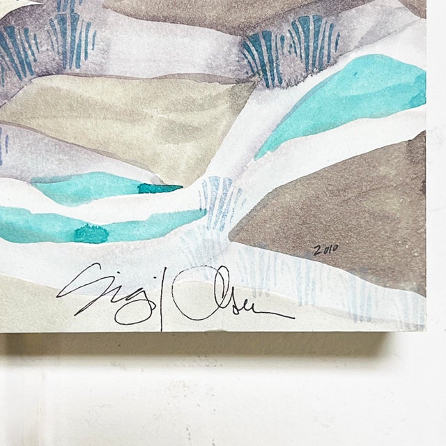 Early 21st Century Pair of Paintings by Sigrid Olsen, Circa 2000s For Sale - Image 5 of 10