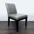 Modern Set of Four Leather Dining Chairs With Wood Frame For Sale - Image 3 of 6